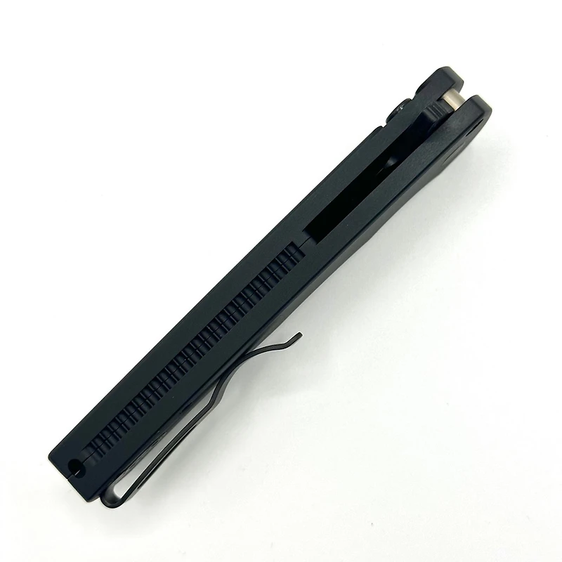 Pro-Tech Malibu Operator Black Flipper Knife Reverse Tanto (3.30" Black DLC 20CV) 5203-OPERATOR