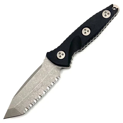 Microtech Socom Alpha Mini [Full Serrated] Tanto Fixed Blade G-10 (3.71" Apocalyptic) 114M-12AP