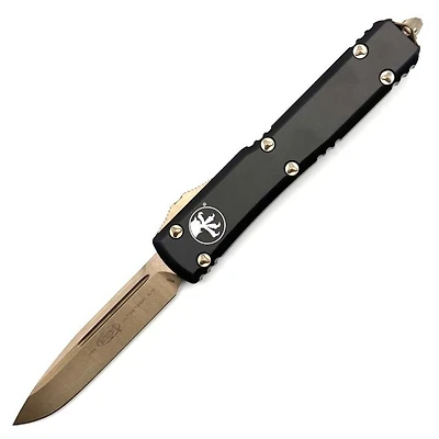 Microtech Ultratech Bronze Black OTF Knife (3.46" Bronze) 121-13