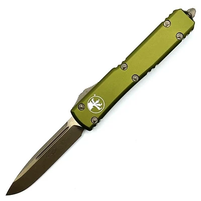 Microtech Ultratech Bronze OD Green OTF Knife (3.46" Bronze Apocalyptic) 121-13APOD