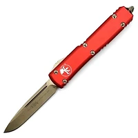 Microtech Ultratech Bronze Red OTF Knife (3.46" Bronze) 121-13RD