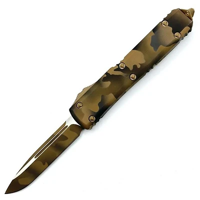 Microtech Ultratech Coyote Camo OTF Knife Signature Series (3.46" Camo) 121-1CCS