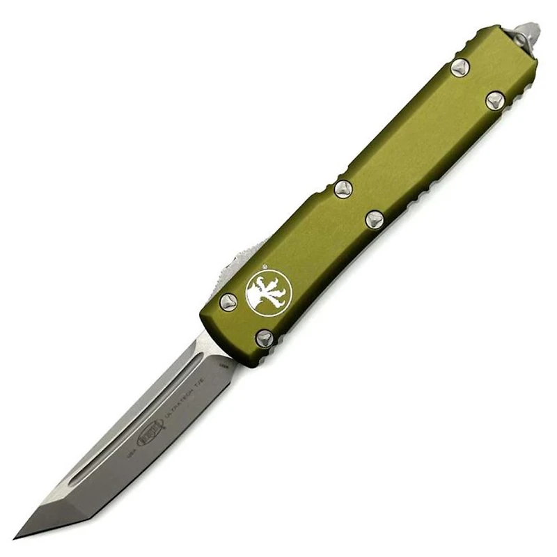 Microtech Ultratech OD Green Tanto OTF Knife (3.46" Apocalyptic) 123-10APOD
