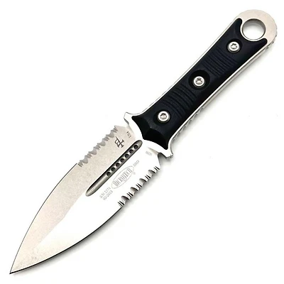 Microtech SBD Fixed Blade Double Edge Double Serrated G-10 (4.375" Stonewash) 201-11