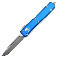 Microtech Ultratech Blue OTF Knife (3.46" Apocalyptic) 121-10APBL