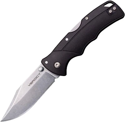 Cold Steel Verdict Lockback (Clip Point) Black GFN [3" Stonewash 4116 SS]