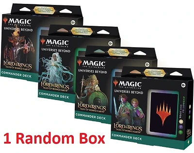 MTG: Lord of the Rings Tales of Middle-Earth Commander Deck (1 Random Box) "Magic The Gathering"