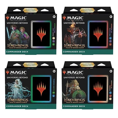 MTG: Lord of the Rings Tales of Middle-Earth Commander Deck (Sealed Display Box) "Magic The Gathering"