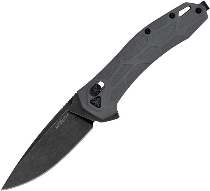 Kershaw Covalent DuraLock Gray GFN Pocket Knife (3.5" Black Stonewash D2)