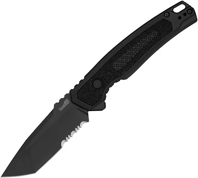 Kershaw Launch 16 Tactical AUTO (Serrated) Tanto (3.8" Black M4)