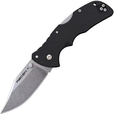 Cold Steel Mini Recon 1 (Clip Point) Black G-10 [3" Stonewash AUS-10A]