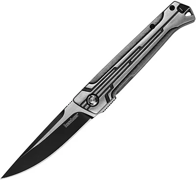 Kershaw Noventa Frame Lock Pocket Knife (3.3" Black/Satin D2)