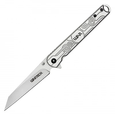 Wartech (Silver) War Slim Reverse Tanto A/O Pocket Knife