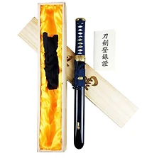 Black ASUKA Hand Forged Tanto 17" (1060 Carbon Steel)