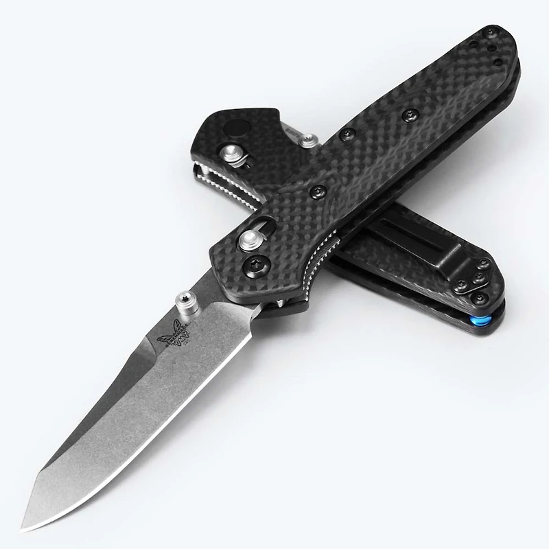 Benchmade Mini Osbon Carbon Fiber (2.90" Stonewash S90V) 945-2