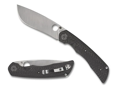 Subvert (Sprint Run) Carbon Fiber Knife (4.14" Satin CPM 20CV) Spyderco C239CFP