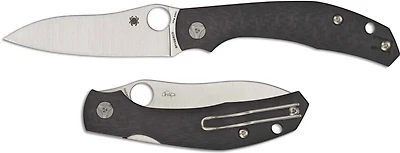 Phillips Kapara Compression Lock Knife Carbon Fiber (3.50" Satin) Spyderco C241CFP