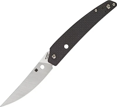 Ikuchi Compression Lock Knife Carbon Fiber (3.26" Satin) Spyderco C242CFP
