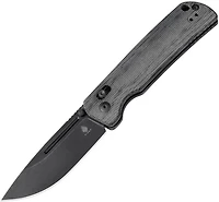 Escort (Micarta) Clutch Lock Pocket Knife [3.31" Black Stonewash 154CM] Kizer Cutlery V4481C3