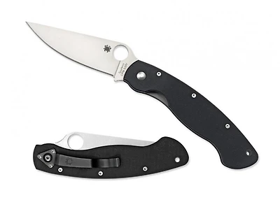 Military Black G-10 (4.00" Satin S30V) Spyderco C36GPE