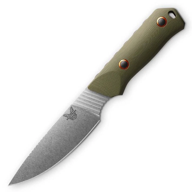 Benchmade Raghorn OD Green Hunting Fixed Blade Knife (4" Satin S30V) 15600-01