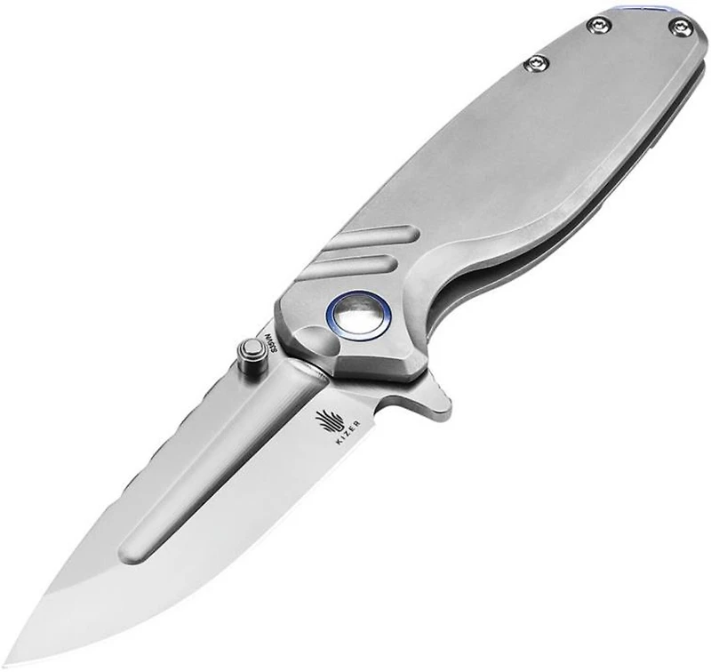 Ti'an (Titanium) Frame Lock Pocket Knife [2.91" Satin S35VN] Kizer Cutlery Ki3624A1