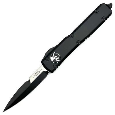 Microtech Ultratech Black OTF Knife Double Edge Bayonet (3.46" Black) 120-1T