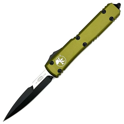 Microtech Ultratech OD Green OTF Knife Double Edge Bayonet (3.46" Black) 120-1OD