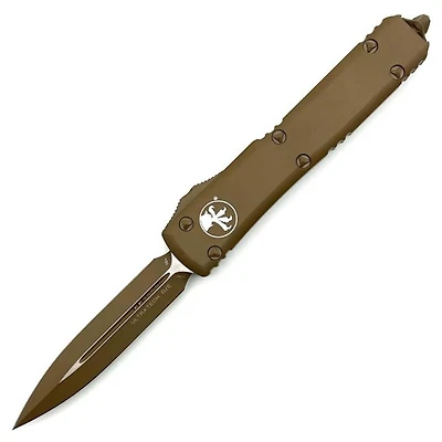 Microtech Ultratech Tan Cerakote OTF Knife Double Edge (3.46" Tan Cerakote) 122-1CTA