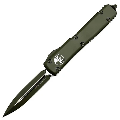 Microtech Ultratech OD Green Cerakote OTF Knife Double Edge (3.46" OD Green Cerakote) 122-1COD