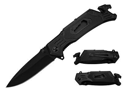 Multi Function Rescue (All Black) AO Pocket Knife