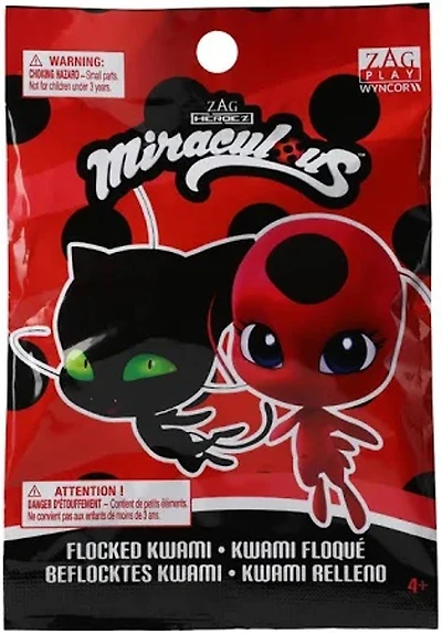 Blind Bag - Miraculous Kwami Flocked Mystery Figure Pack [1 Random Bag]