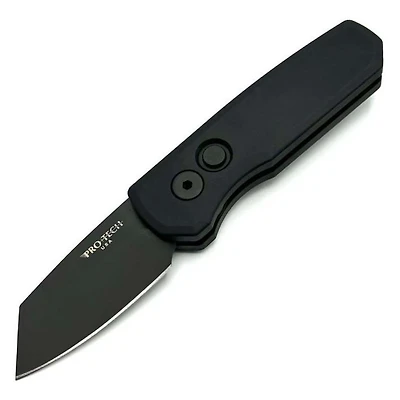 Pro-Tech Runt 5 Black Reverse Tanto (1.90" DLC Black MagnaCut) R5403