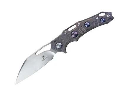 DEFCON Gravity (Lasered Titanium) Handle Folding Knife [M390] TF9313-2
