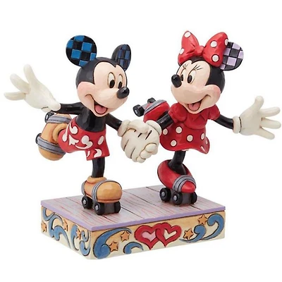 Disney - Mickey and Minnie Mouse Roller Skating (Jim Shore)