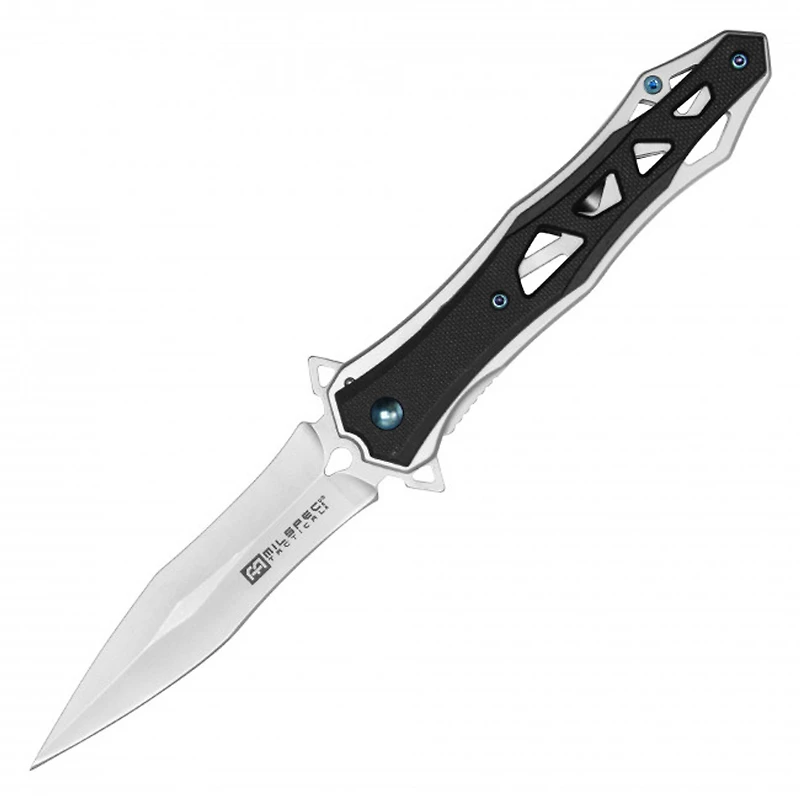 Milspec Tactical Dagger (Black) Handle A/O Pocket Knife