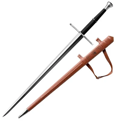 Hand Forged (Brown Scabbard) Medieval Sword 49" (Carbon Steel)