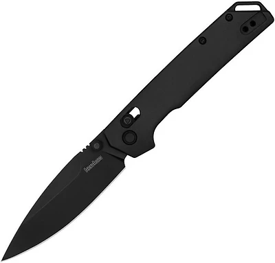 Kershaw Iridium DuraLock Black Aluminum Pocket Knife (3.5" Black D2) KS2038BLK