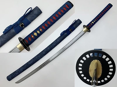 Leaf () Wrapped Scabbard Handmade Samurai Sword (1045 Carbon