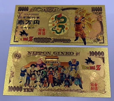 DBZ Anime (SSJ3 Goku) Souvenir Coin Banknote