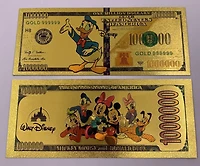 Disney (Donald Duck) Souvenir Coin Banknote