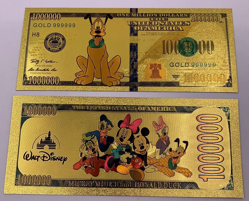 Disney (Pluto Dog) Souvenir Coin Banknote