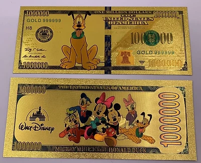 Disney (Pluto Dog) Souvenir Coin Banknote