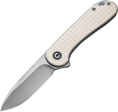 CIVIVI Elementum Knife Frag Patterned Ivory G10 (2.96" Satin D2) C907A-3