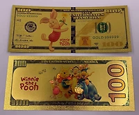 Disney Winnie the Pooh (Piglet) Souvenir Coin Banknote