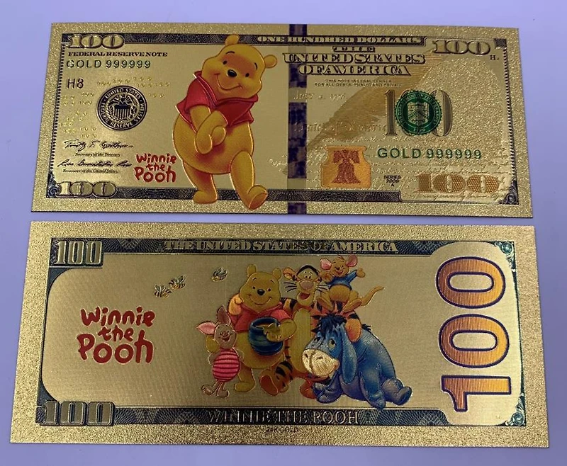 Disney Winnie the Pooh (Pooh) Souvenir Coin Banknote