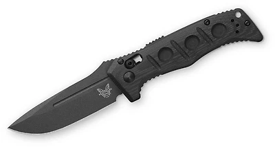 Benchmade Mini AUTO Adamas Black G-10 AXIS Pocket Knife [3.25" CPM-CruWear Tungsten Gray Cerakote] 2730GY-1