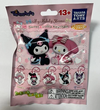 Blind Bag - My Melody Kuromi Sweet Lolita Keychain Mystery Pack [1 Random Bag]