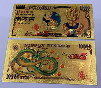 DBZ Anime (Majin Vegeta) Souvenir Coin Banknote