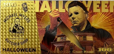Horror Movies (Michael Myers) Souvenir Coin Banknote